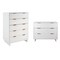 Manhattan Comfort Granville White 3-Drawer Dresser and 5-Drawer Chest, Set of 2 GRAN021 - alternate 10